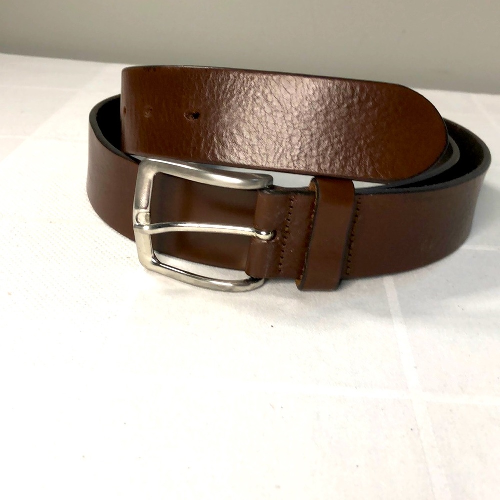 Mens Pelletteria G4 belt brown leather md in Italy Sz 40